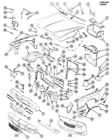 1985 el camino sheet metal parts|1985 el camino parts catalog.